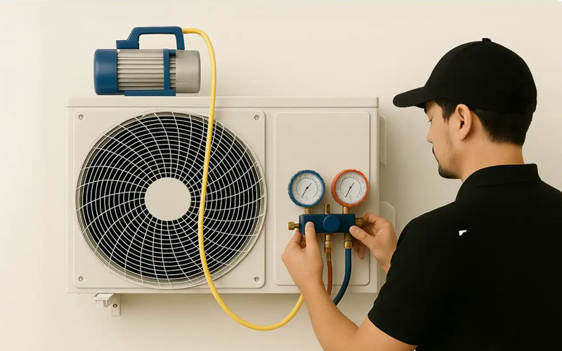Window AC Gas Refilling